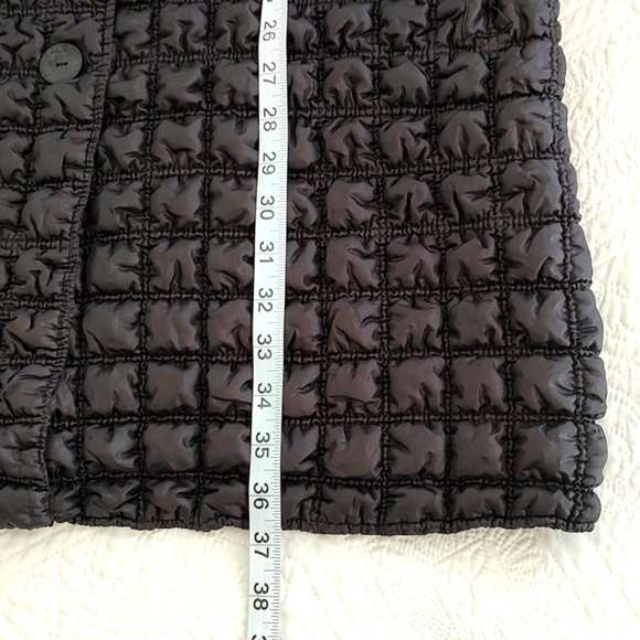 Tally Ho Reversible Mid Length Button Front Quilted Bubble Coat/Size L - Picture 8 of 9